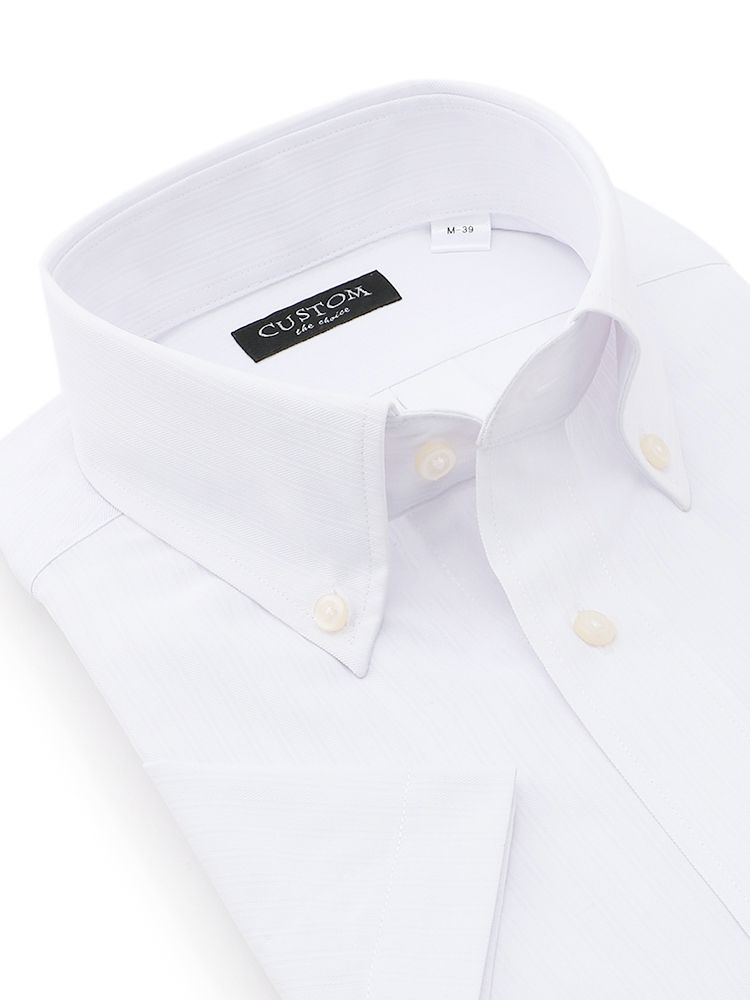  形態安定 シャツ ホワイト シャツ 半袖 シャツ
