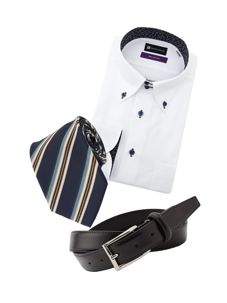 シャツ・ネクタイ・ベルト 3点11,000円