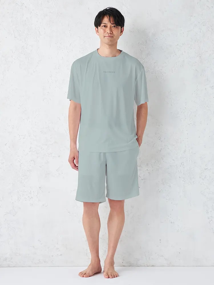 モデル170㎝ サックス Lサイズ着用