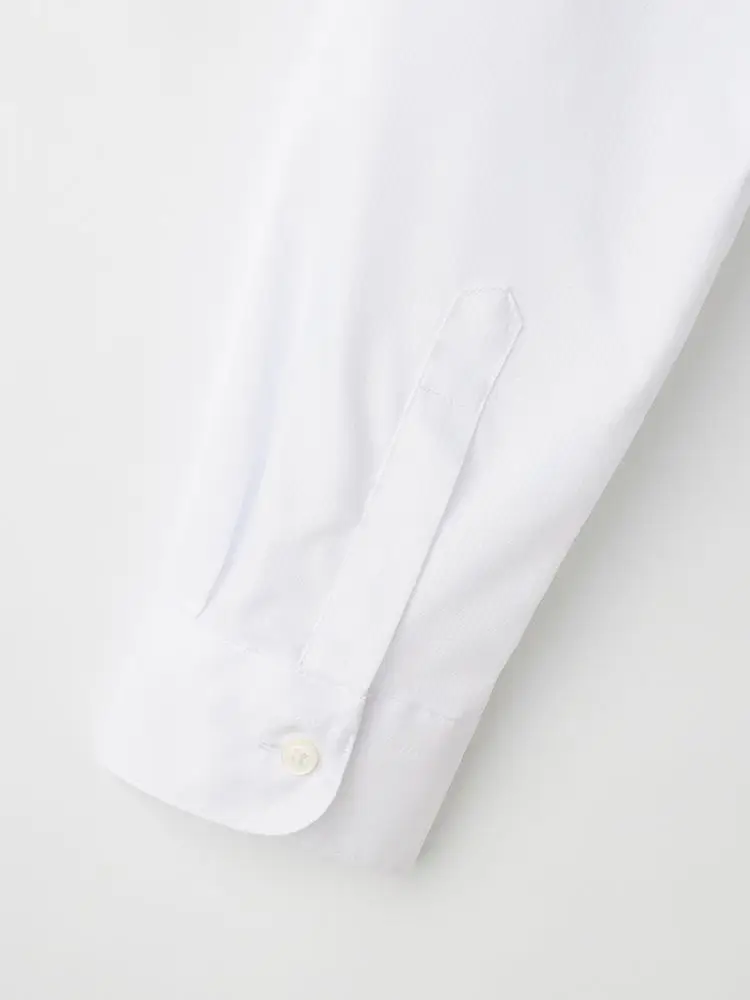  シャツ 形態安定 長袖 シャツ ホワイト シャツ