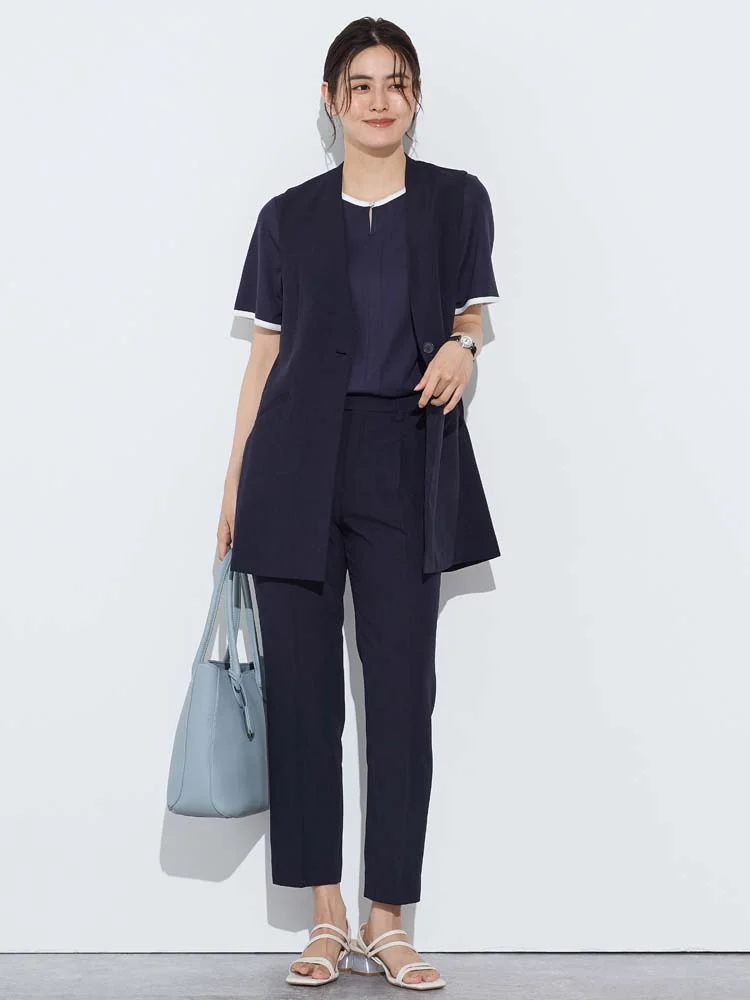  春夏 ネイビー セットアップ ネイビー ネイビー ビジネスカジュアル