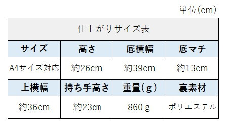 サイズチャート