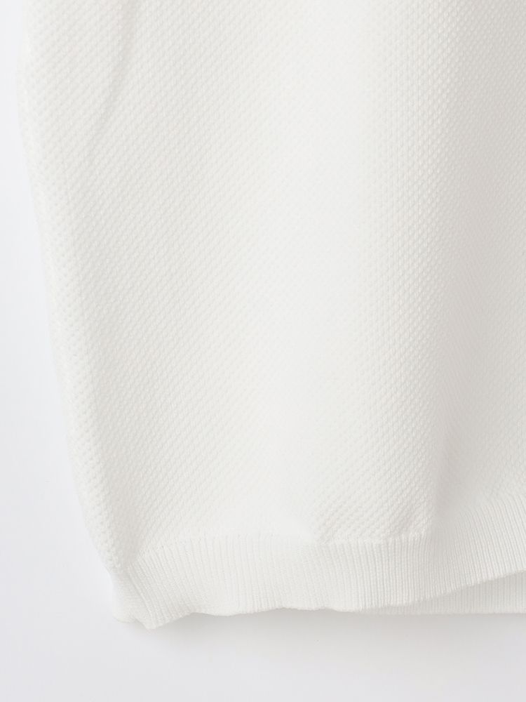  ホワイト ティー 半袖 ニット カジュアル ジャケット