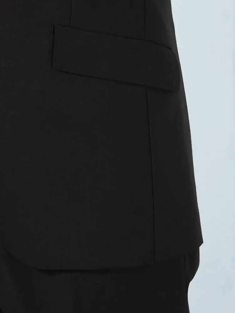 スーツ ノータック スーツ 背抜き仕立て スーツ ブラック