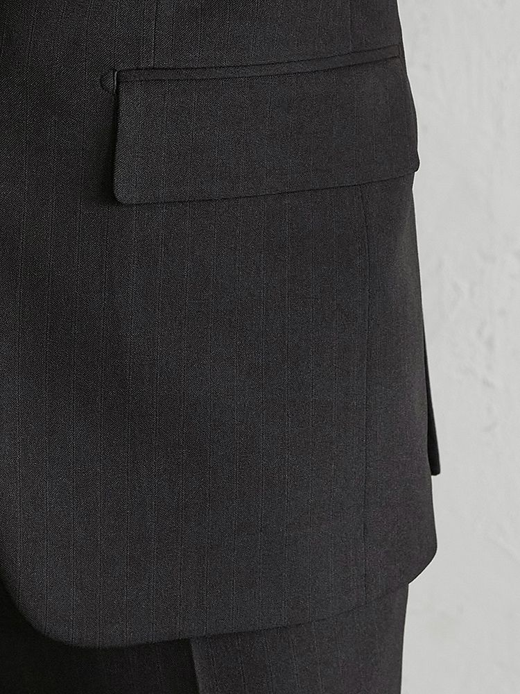  ビジネス スーツ ブラック スーツ ストライプ スーツ