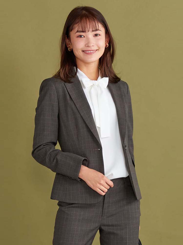  ライト グレー ピンク ブラウス ブラウス オフィス