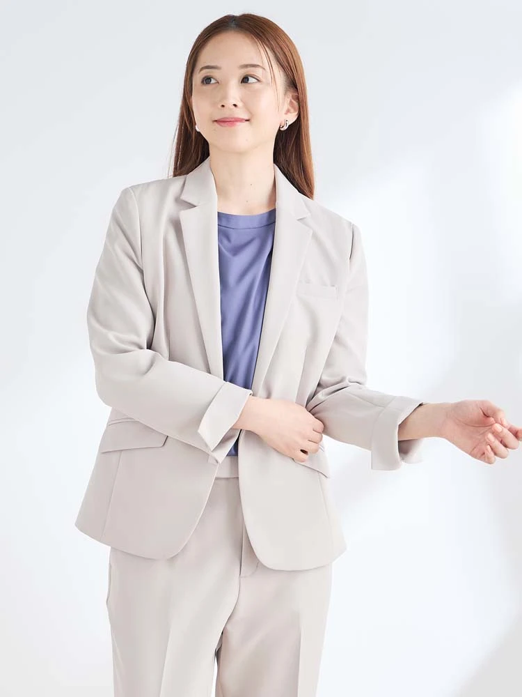  上品 洗える 春夏 ビジネスカジュアル 春夏 洗える
