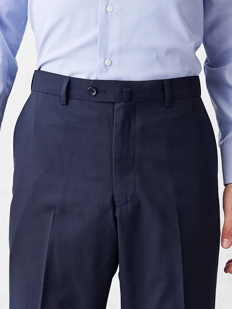  パンツ ストレッチ パンツ 洗える パンツ ネイビー
