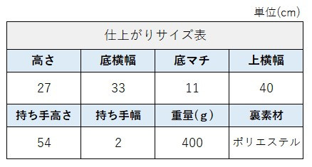 サイズチャート