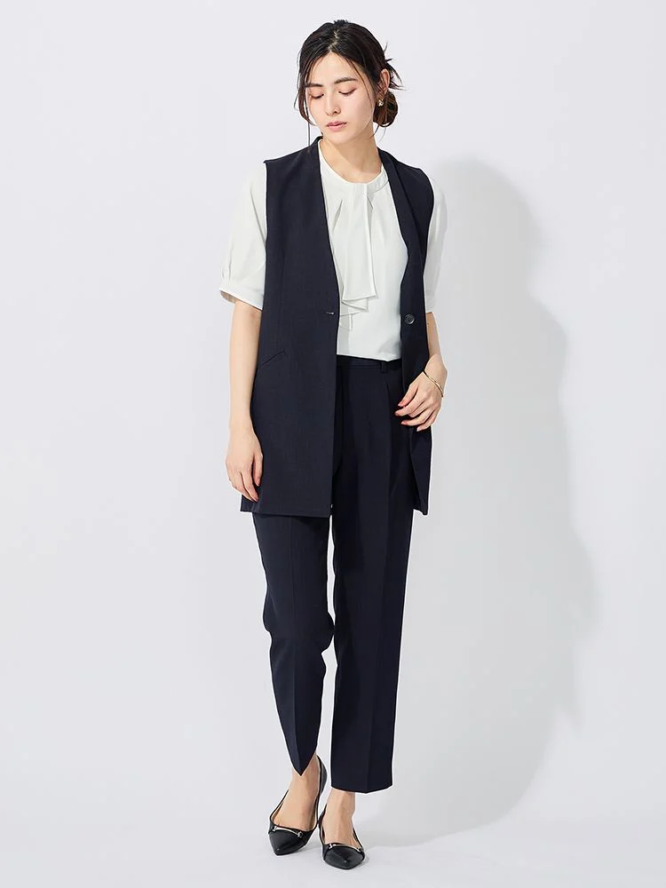  春夏 ネイビー セットアップ ネイビー ネイビー ビジネスカジュアル
