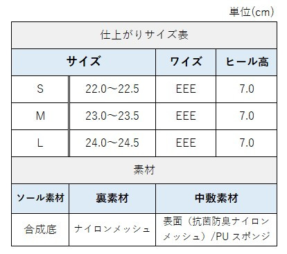 サイズチャート