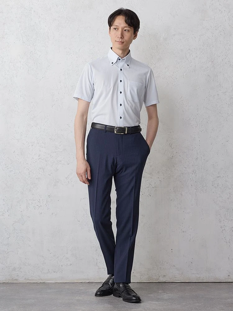  ホワイト シャツ 完全ノーアイロン アイシャツ ストレッチ シャツ