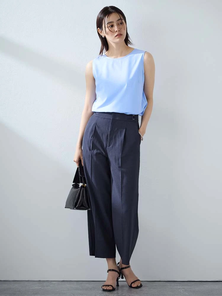  春夏 ストレッチ ブラウス ホワイト 冷感 春夏