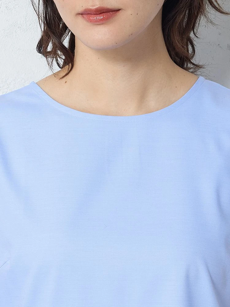  春夏 ストレッチ ブラウス ホワイト 冷感 春夏