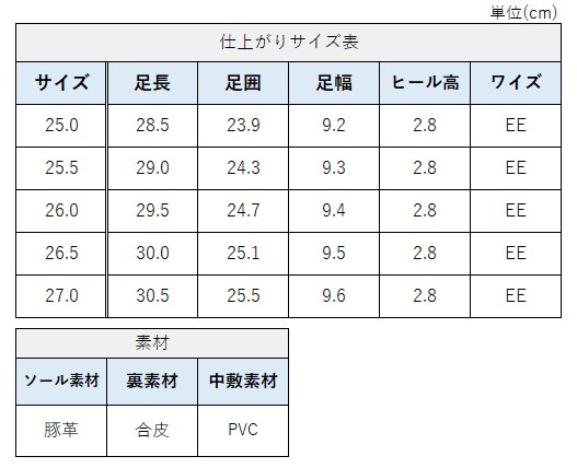 サイズチャート