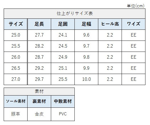 サイズチャート