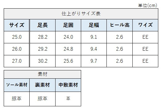 サイズチャート