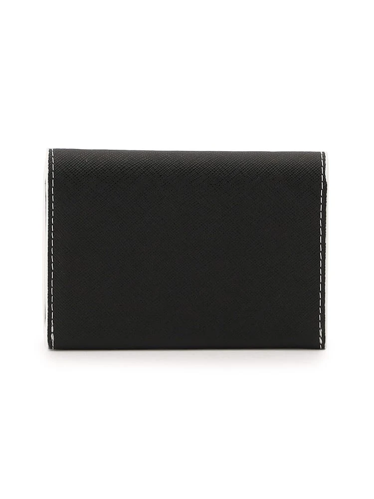  名刺入れ ネイビー ステッチ 上品 配色 ホワイト
