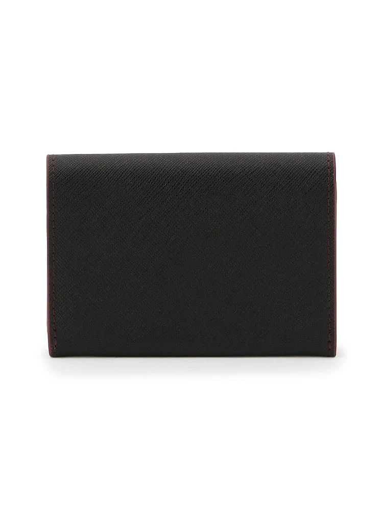  名刺入れ ネイビー ステッチ 上品 配色 ホワイト