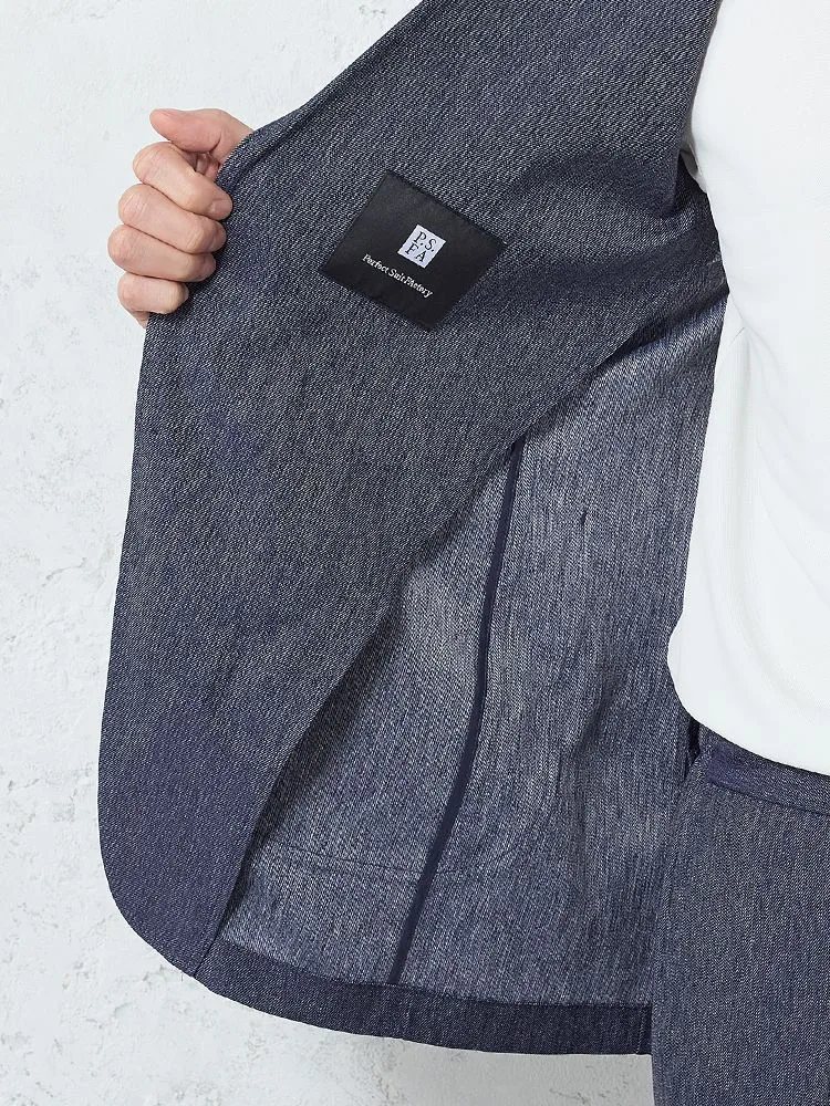  洗える セットアップ セットアップ ストレッチ セットアップ ネイビー