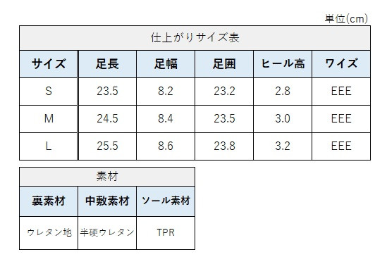 サイズチャート