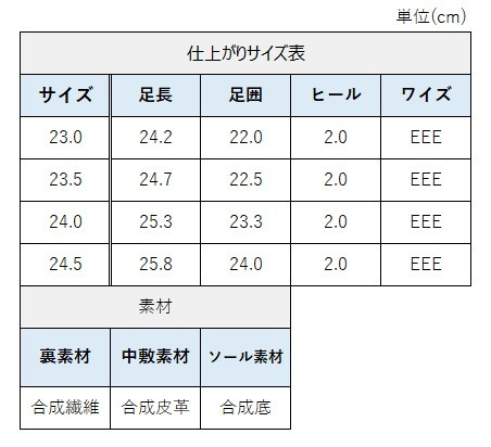 サイズチャート