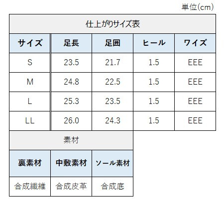 サイズチャート