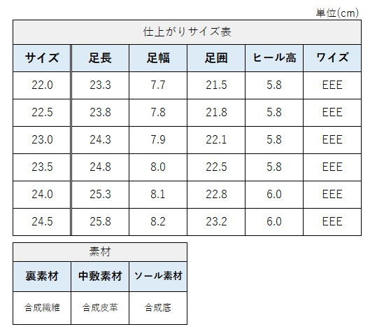 サイズチャート