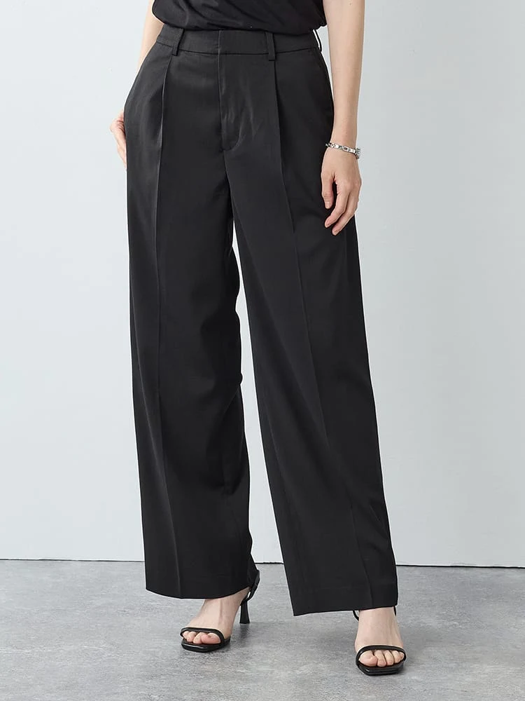＜ひんやり冷感＞ソフトタッチスマートワイドパンツ＜2BUYで10％OFF／3BUYで15％OFF！＞