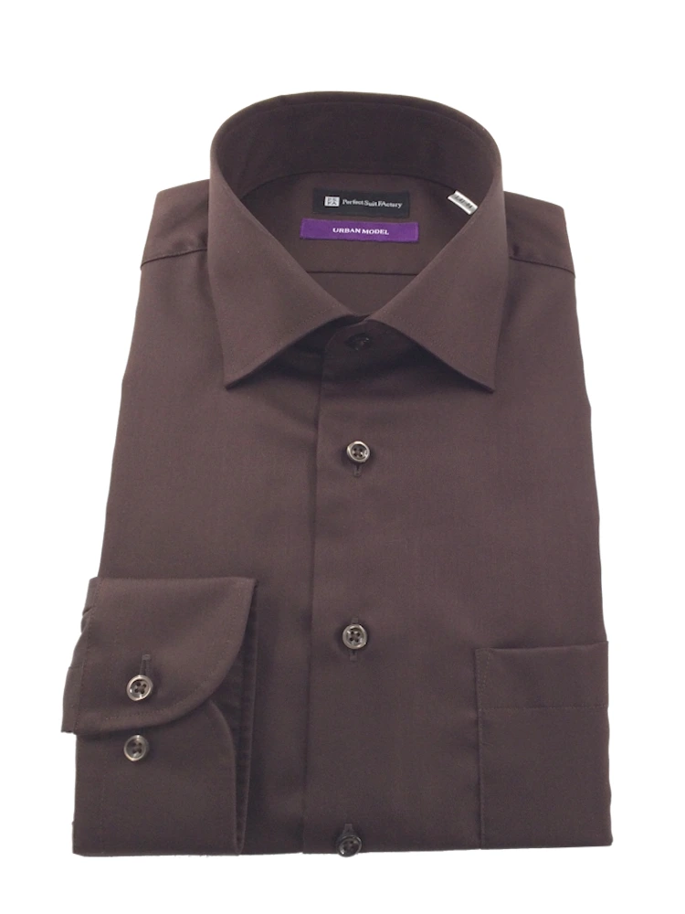 【ノンアイロン】長袖ワイシャツ【アーバン】濃色無地ブラック/ネイビー