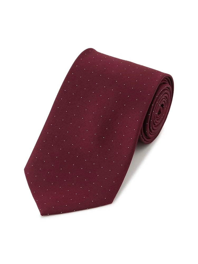 レギュラーネクタイドット柄ワイン/ブラウン/ネイビー