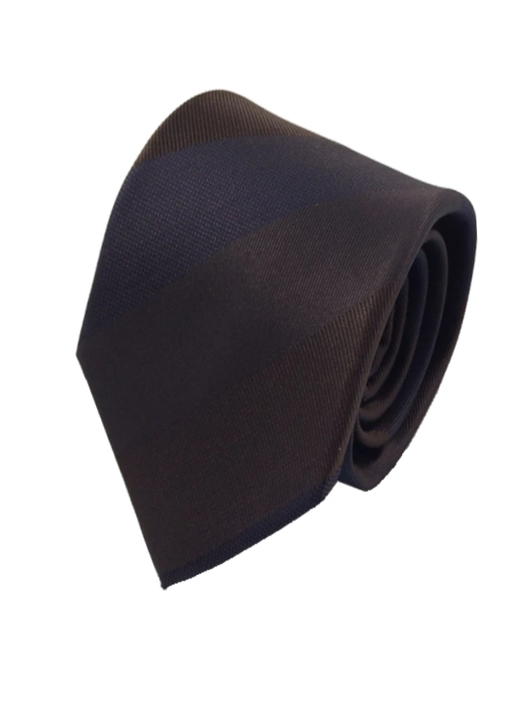 TRANSCONTINENTS日本製ネクタイシルク100％ストライプベージュ/ブラウン/ネイビー