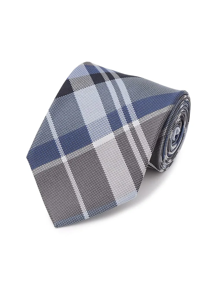 レギュラーネクタイチェックワイン/ブラウン/ネイビー