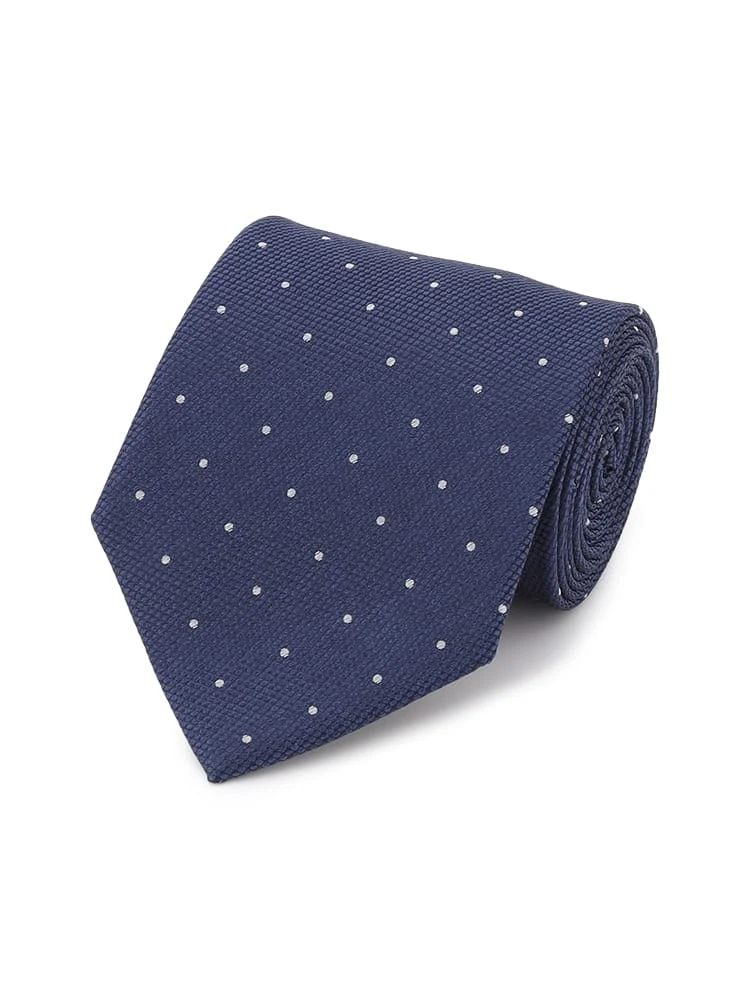 レギュラーネクタイドットワイン/ブラウン/ネイビー