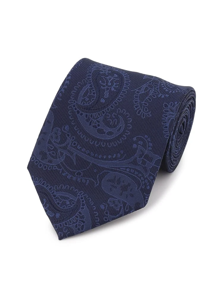 レギュラーネクタイペイズリーグレー/ワイン/ネイビー