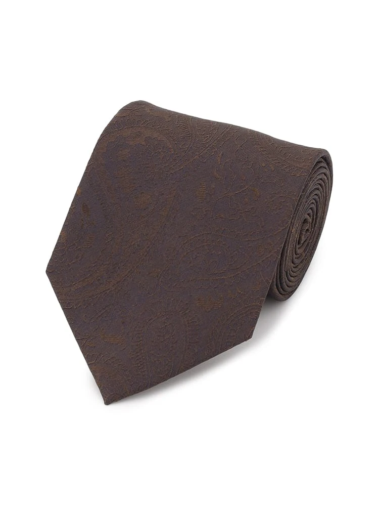 ベーシックネクタイペイズリーワイン/ブラウン/ネイビー
