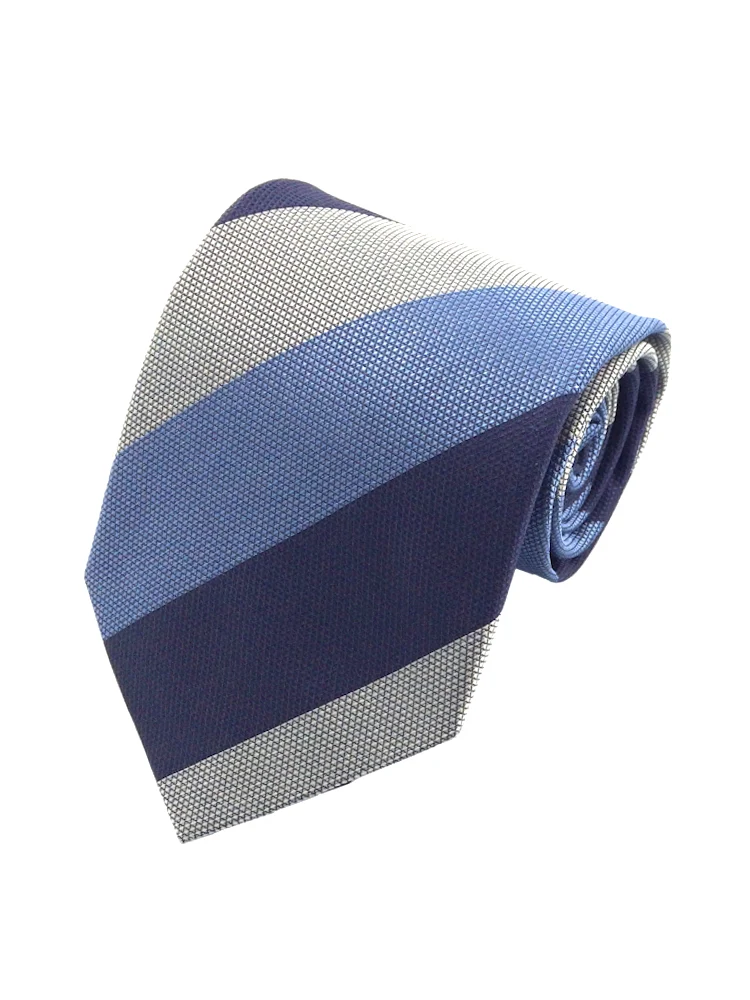 イタリア生地ネクタイGIULIANOGALETTIストライプオレンジ/グリーン/ブルー