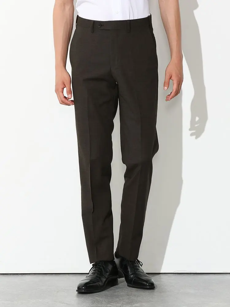 【洗える/高通気】単品パンツブラウン/ネイビー/M.グレー/C.グレー