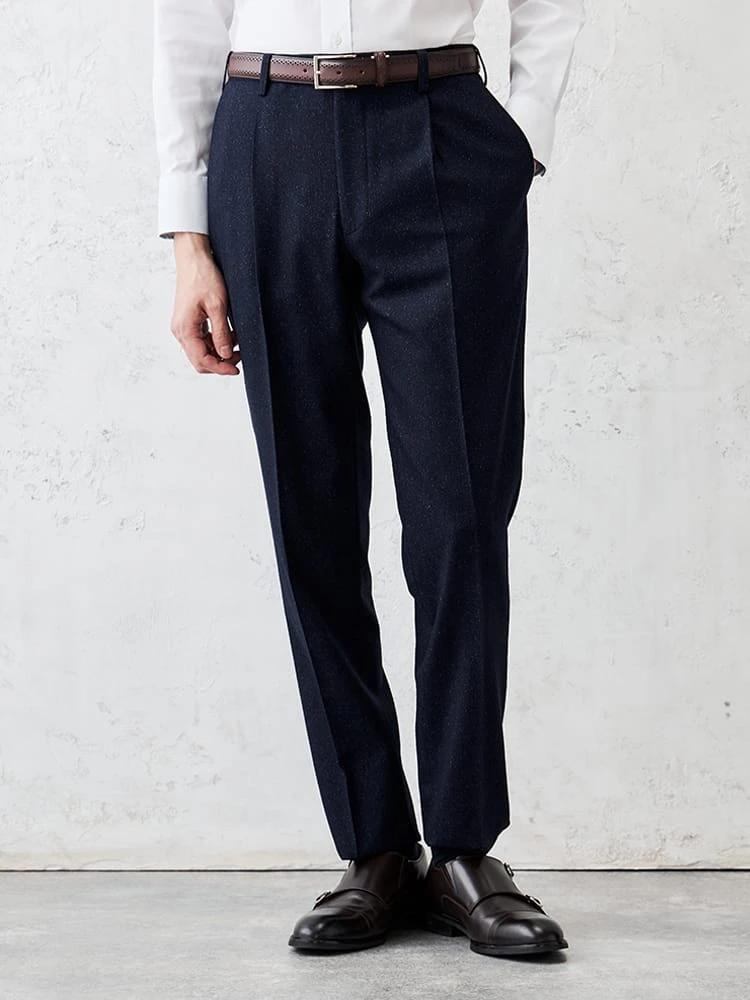 シルクネップホームスパンパンツグレー/ブラウン/ネイビー