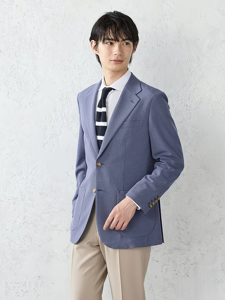 「羽衣を纏う」バスケットメッシュ調ジャケット