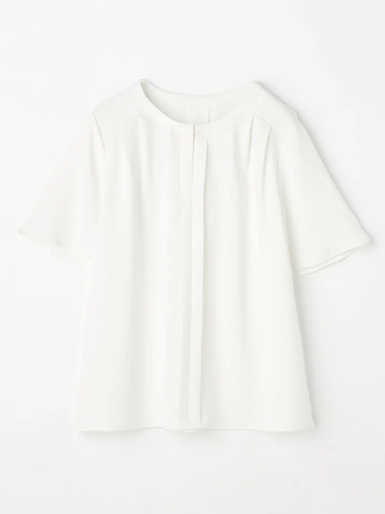 ＜ひんやり接触冷感＞前タックデシンブラウス〈2BUY10％OFF！〉