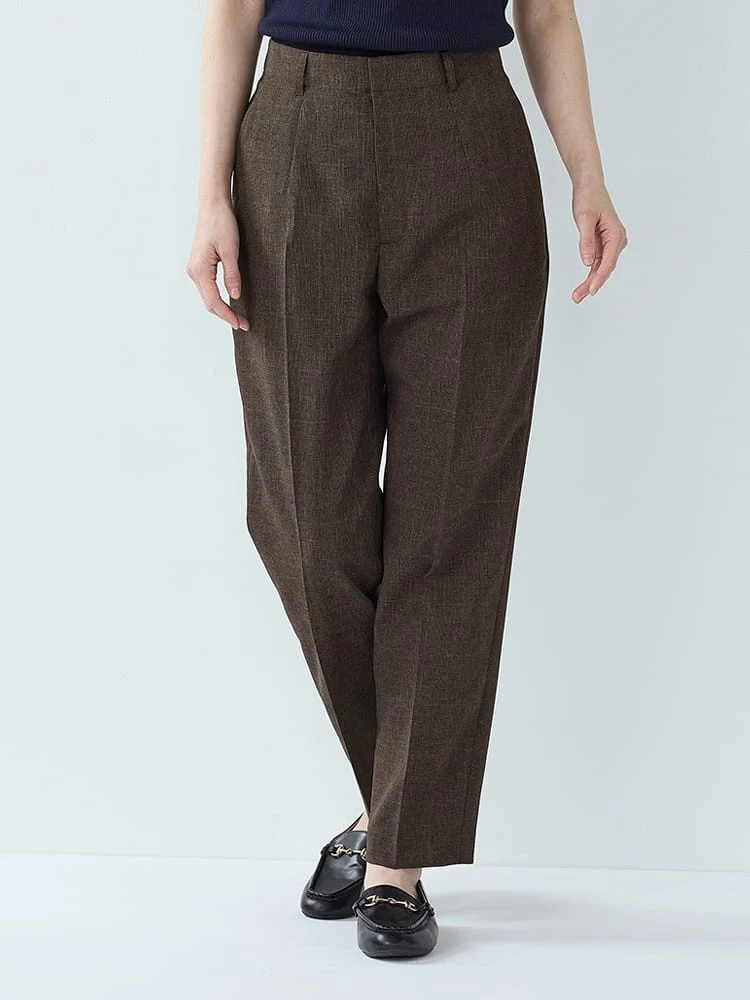 Mywardrobeシャドーピンスラブスーツテーパードパンツ