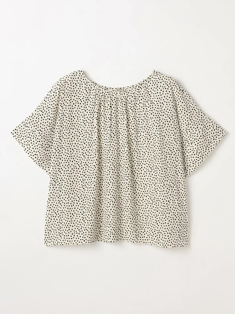 とろみドットブラウス＜2BUYで10％OFF／3BUYで15％OFF！＞