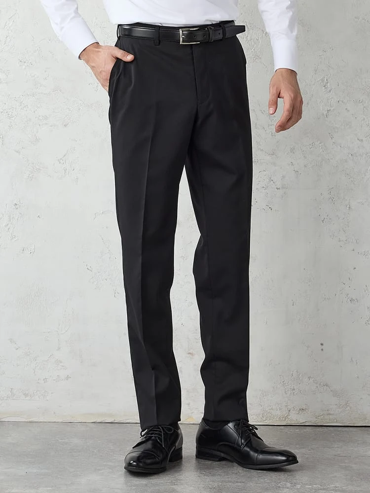 【洗える】淒脚（すごあし）パンツ無地ブラック