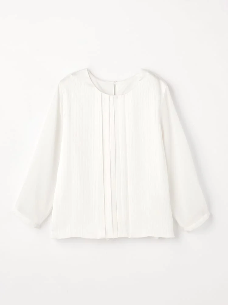 タックバルーンブラウスブラック/グレー/オフホワイト/ピンク