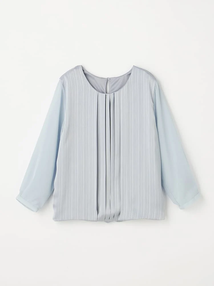 タックバルーンブラウスブラック/グレー/オフホワイト/ピンク