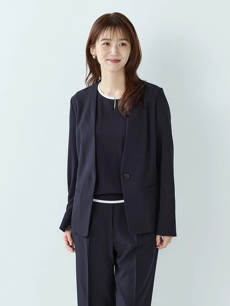 ツイルノーカラージャケット