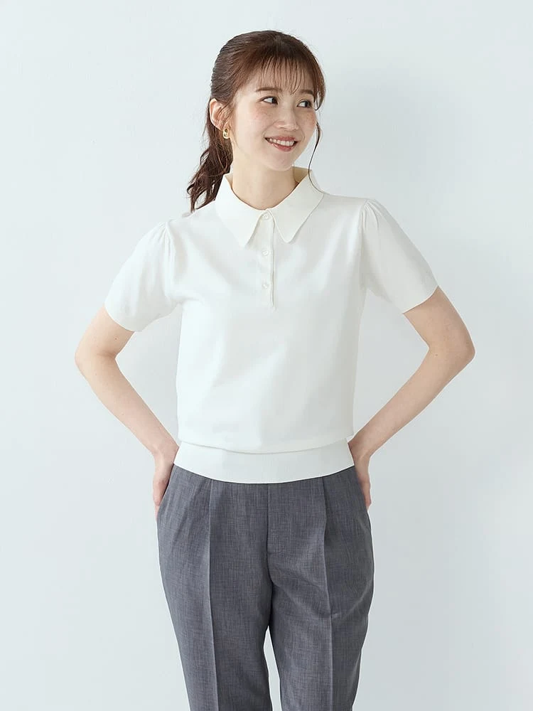 ベーシックニットポロシャツ