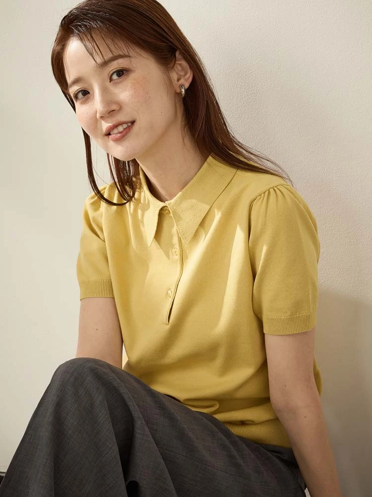 ベーシックニットポロシャツ