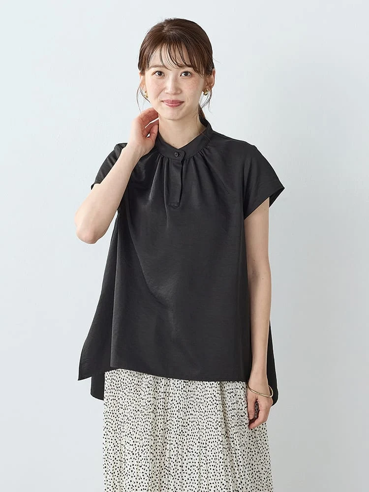 ギャザーバルーンブラウス＜2BUYで10％OFF／3BUYで15％OFF！＞